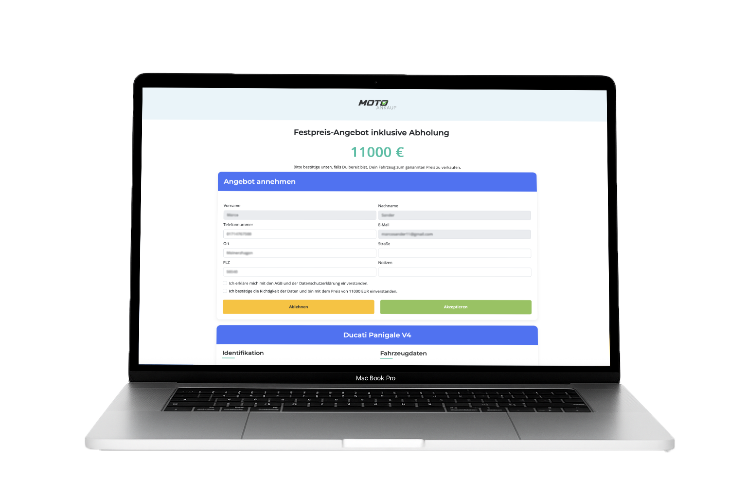 Step 2. Erhalte ein Angebot und akzeptiere es.
