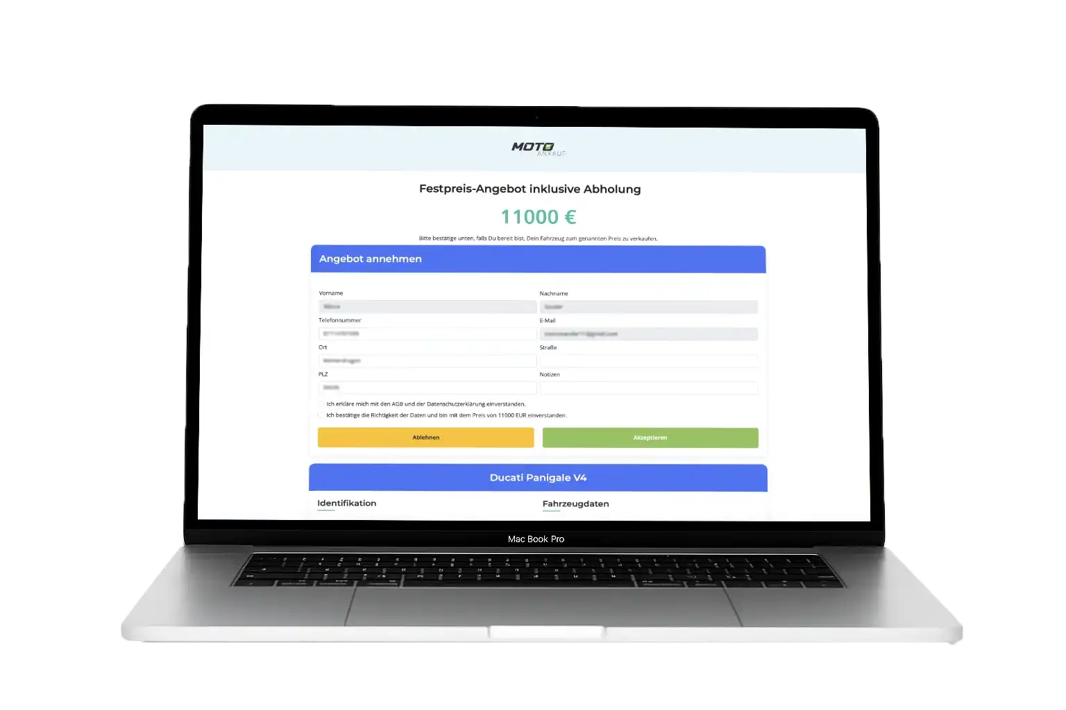 Step 2. Erhalte ein Angebot und akzeptiere es.